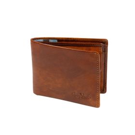 Van Gogh leren billfold met kleingeldvak, medium