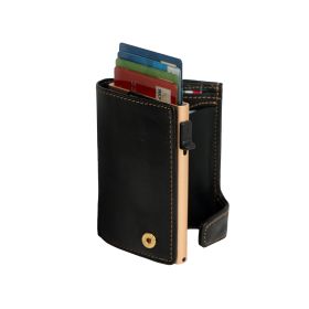 Furbo Vegetale Color leren RFID pasjeshouder (brons) met papier- en kleingeldvak