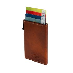 Furbo Van Gogh leren RFID pasjeshouder slim met buitenvak voor extra pas