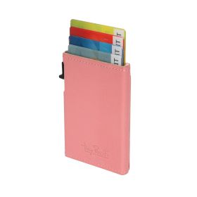 Furbo Volonata leren RFID pasjeshouder slim met buitenvak voor extra pas