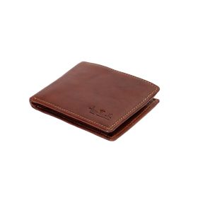 Vegetale leren billfold met kleingeldvak, medium