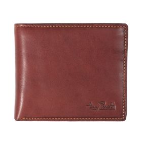 Vegetale leren billfold met kleingeldvak met ritssluiting, medium